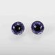 Twinkle glass eyes blue/silver